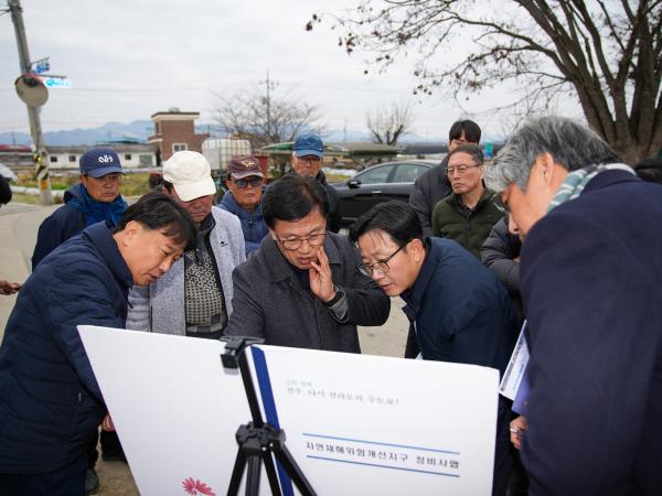 이명연 의원, 호성동·전미동 일원 상습 침수지역 현장점검 2