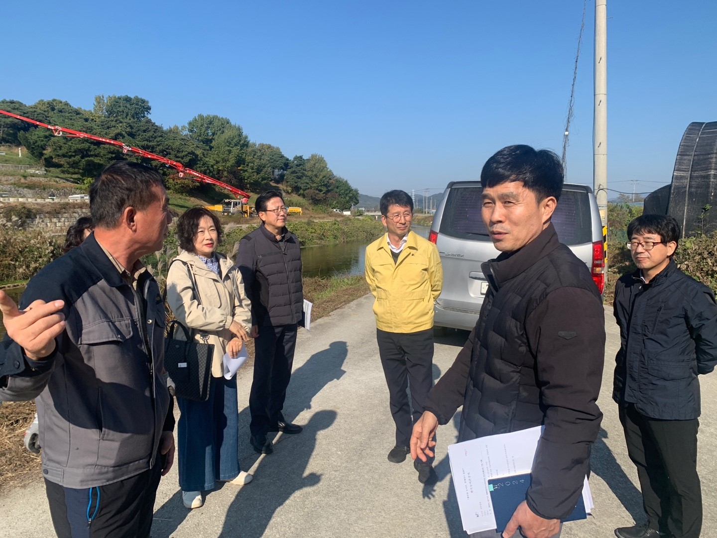 권요안 도의원, 노후화된 용배수로 시설 현장 점검 2