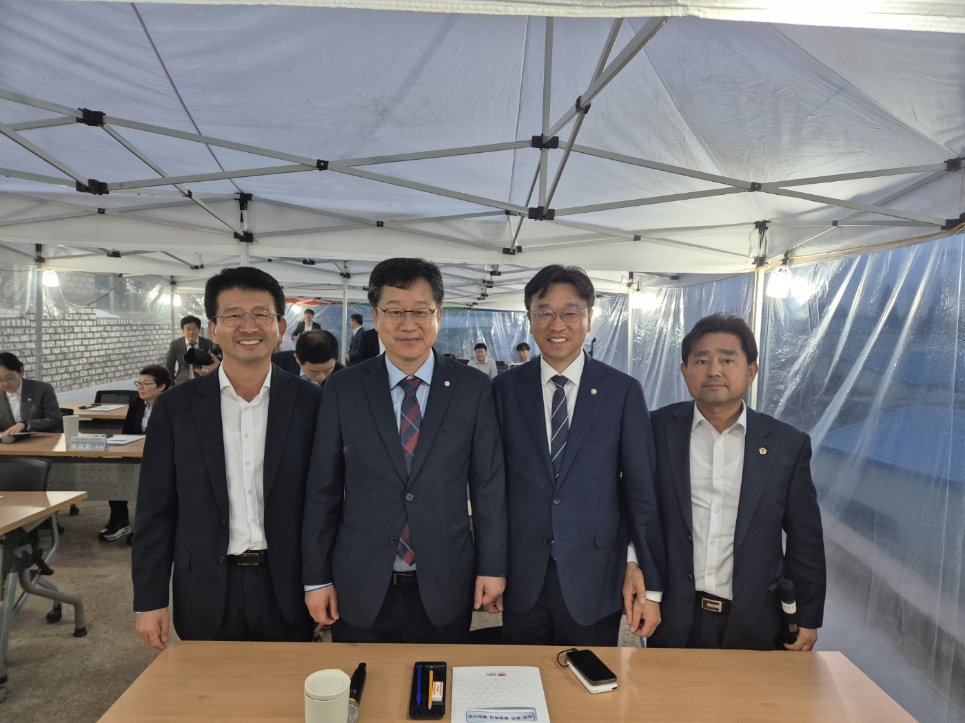 윤수봉 도의원,국회 환노위 김제용지 현장방문 참석...국가예산지원 요청 2