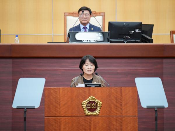 오은미 도의원, 벼멸구 피해 대책마련 촉구 건의안 대표발의 2