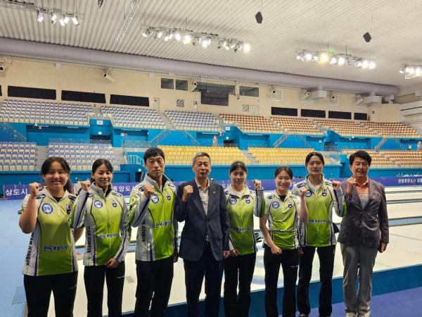 박정규 도의원,전북자치도 직장운동경기부 컬링팀 훈련장 격려방문 2