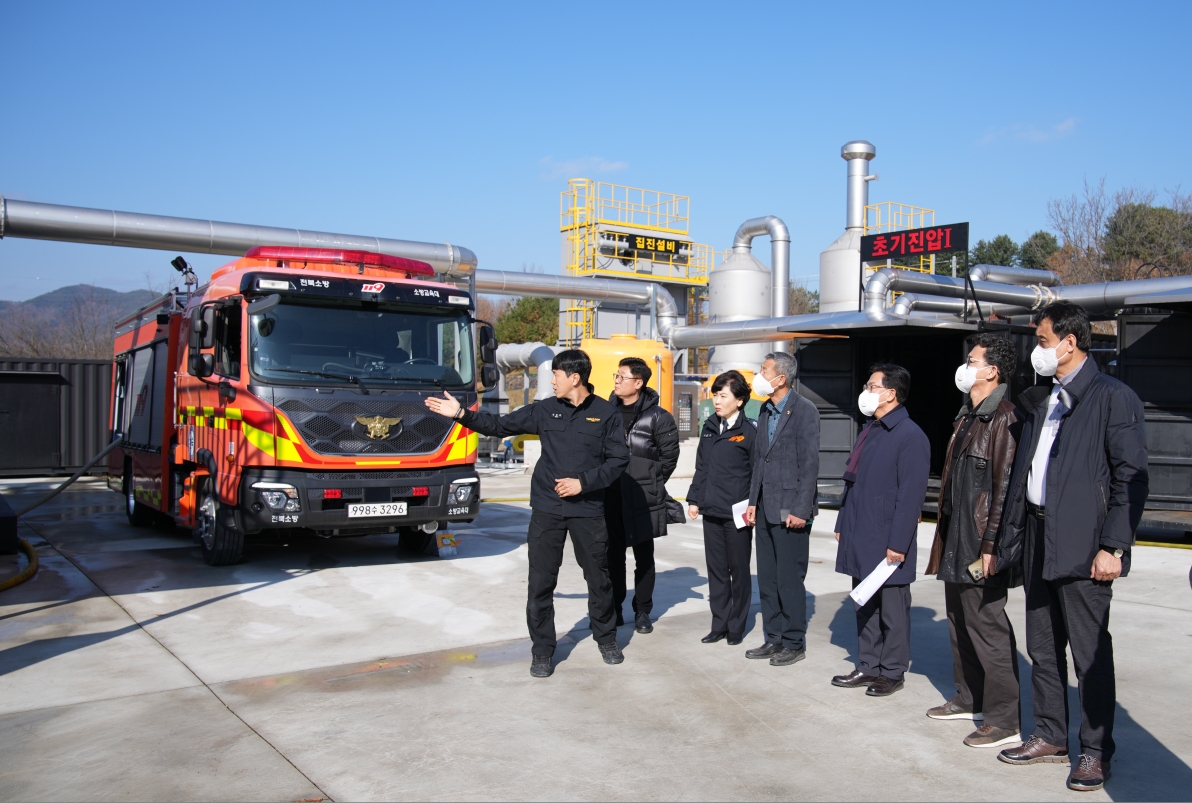  도의회 문안위, ‘실화재 훈련시설’ 구축 현장 찾아 소방 대응 역량 강화 주문 2