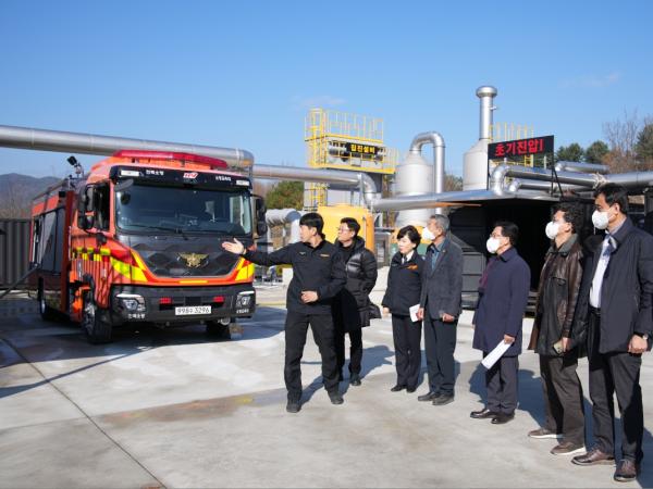  도의회 문안위, ‘실화재 훈련시설’ 구축 현장 찾아 소방 대응 역량 강화 주문 2