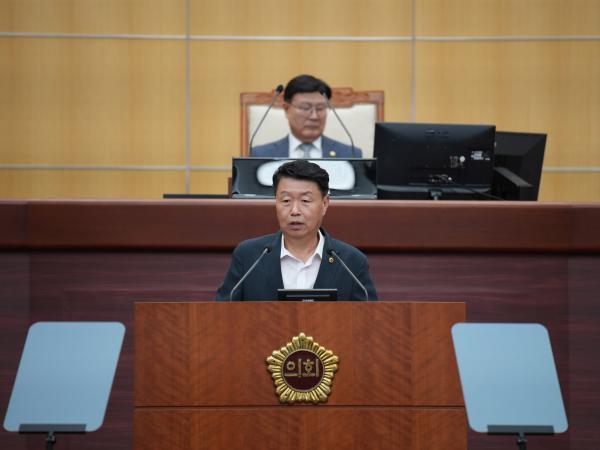 김동구 의원, 특수목적선 선진화 단지는 선택이 아닌 필수 2