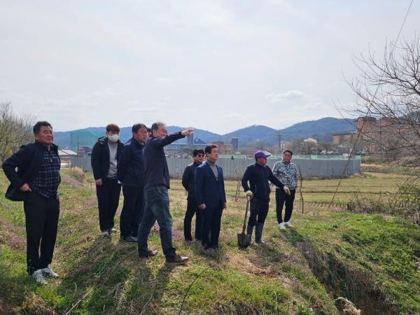 최형열 도의원, 삼천동 민원 현장 방문 및 대책논의 2