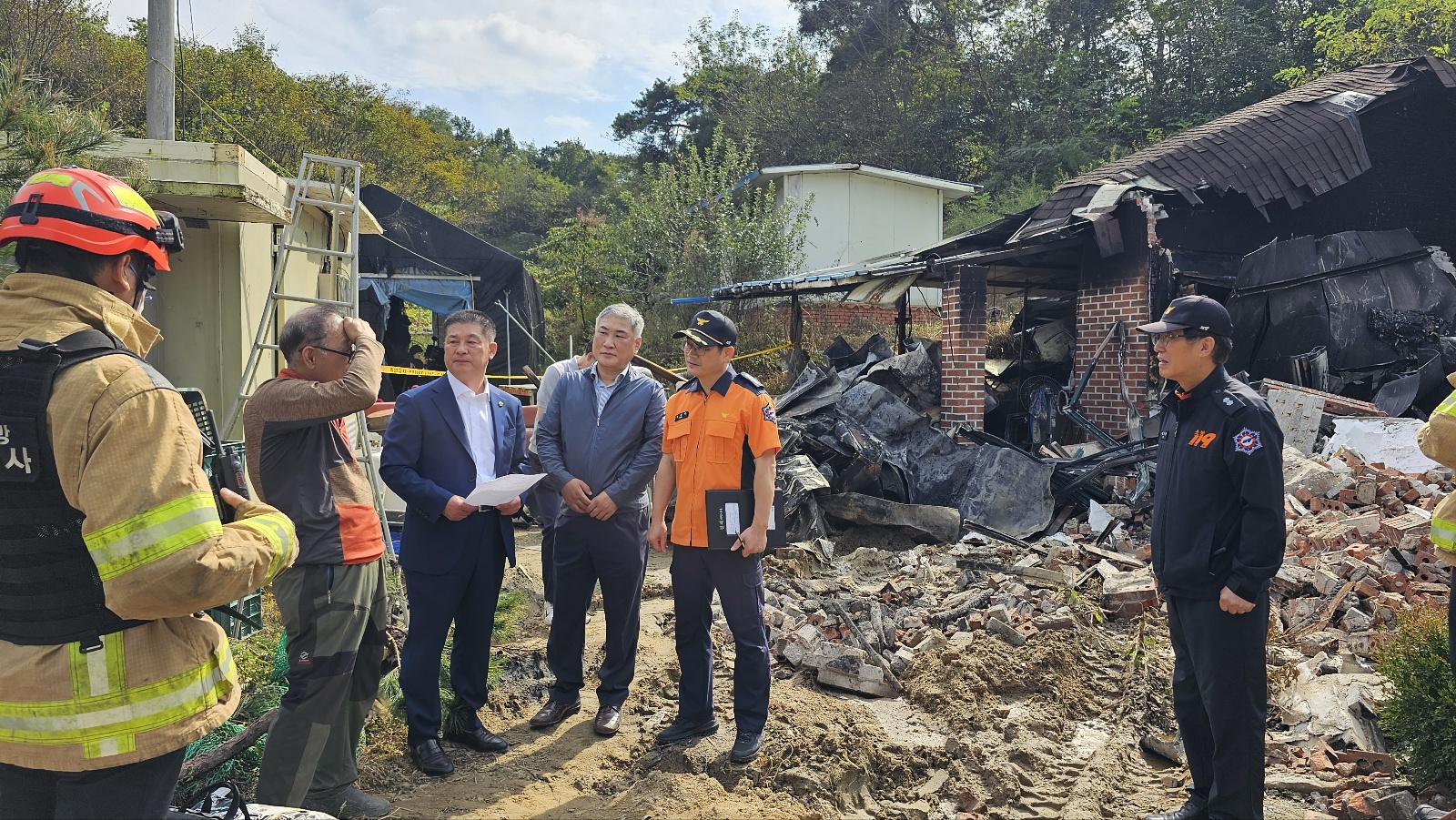 최형열 도의원, 완산구 화재현장 방문 2