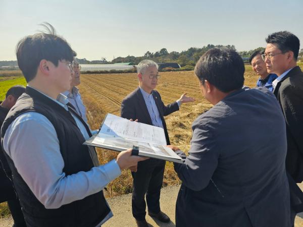 나인권 도의원, 김제지역 소규모 배수개선사업현장 둘러봐 2