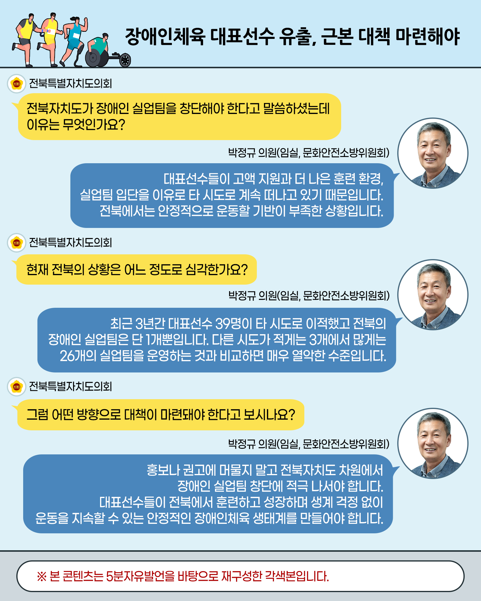 제426회 임시회 제1차 본회의 5분자유발언 3