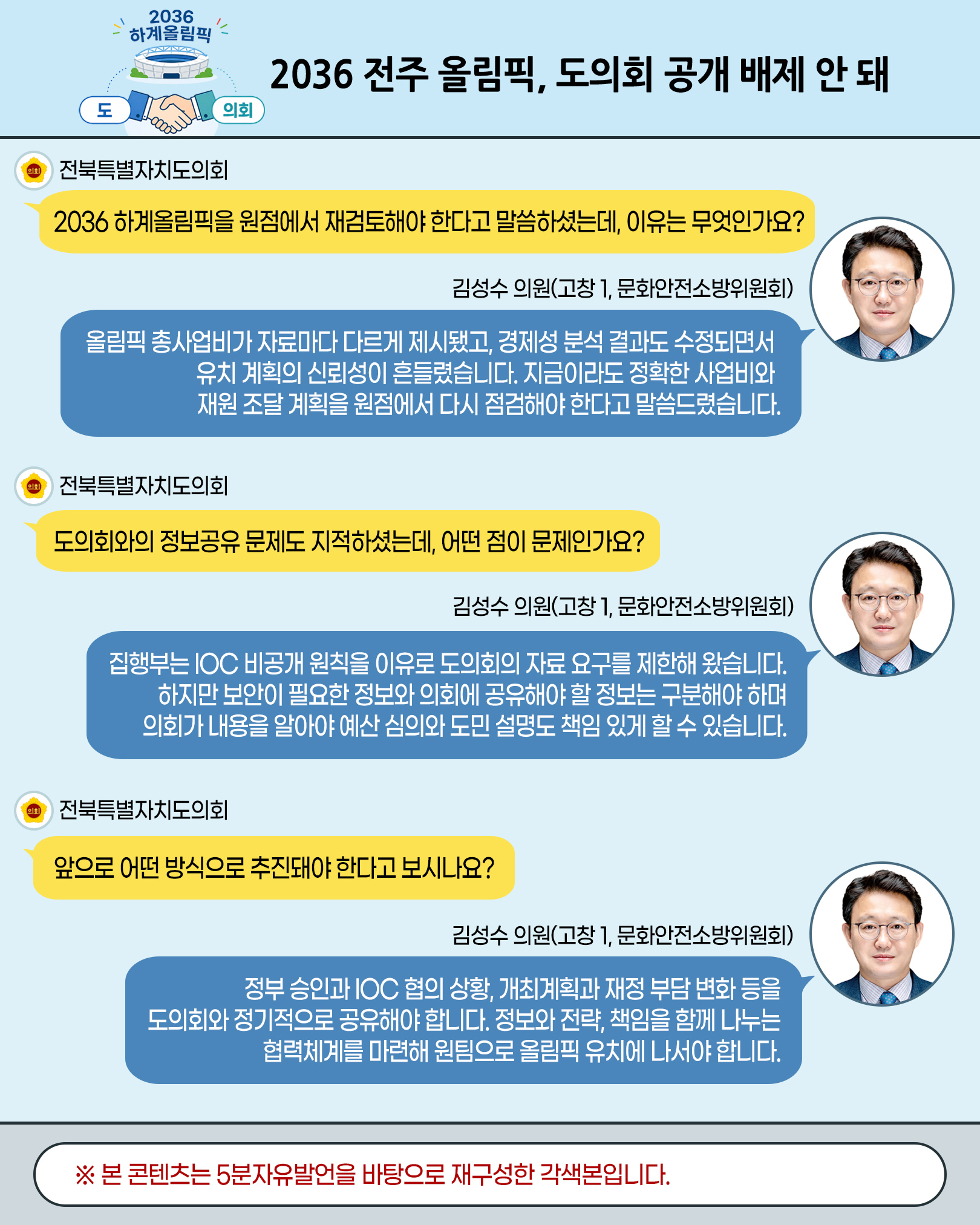 제430회 임시회 제1차 본회의 5분자유발언 5
