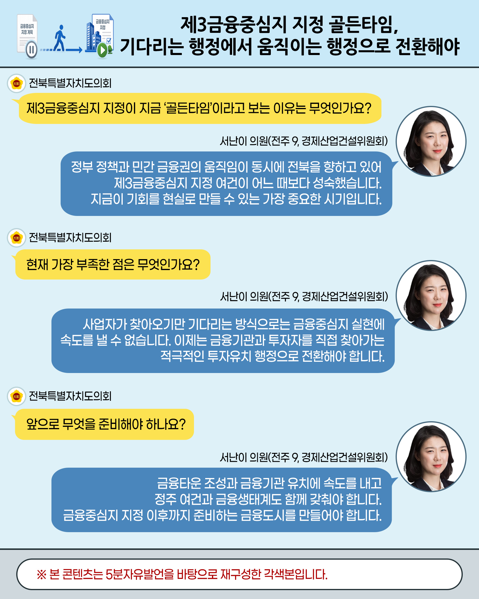 제430회 임시회 제1차 본회의 5분자유발언 9