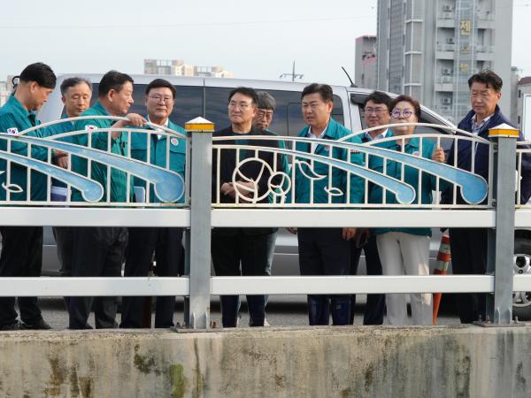 24.07.10. 경포천 배수펌프장 호우 피해대책 현장행정 3